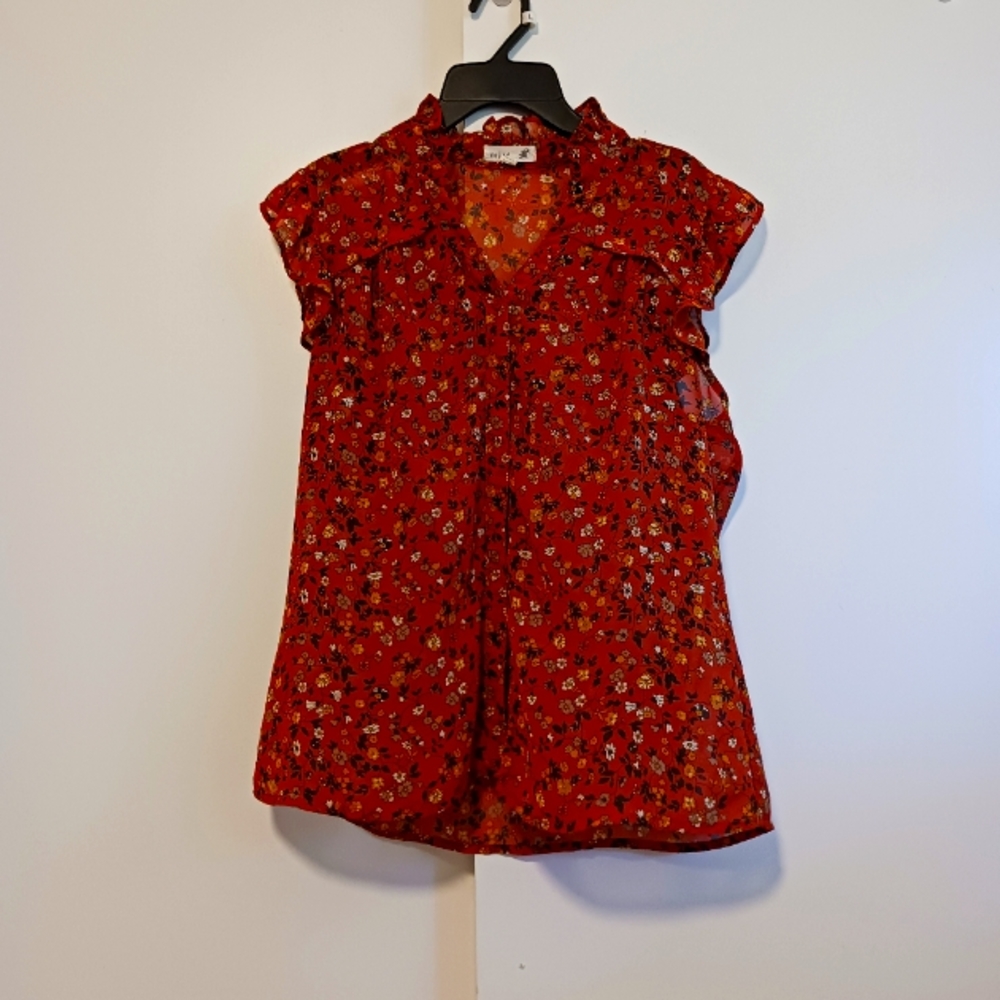 MINE, Floral Tank Blouse. Size Large!